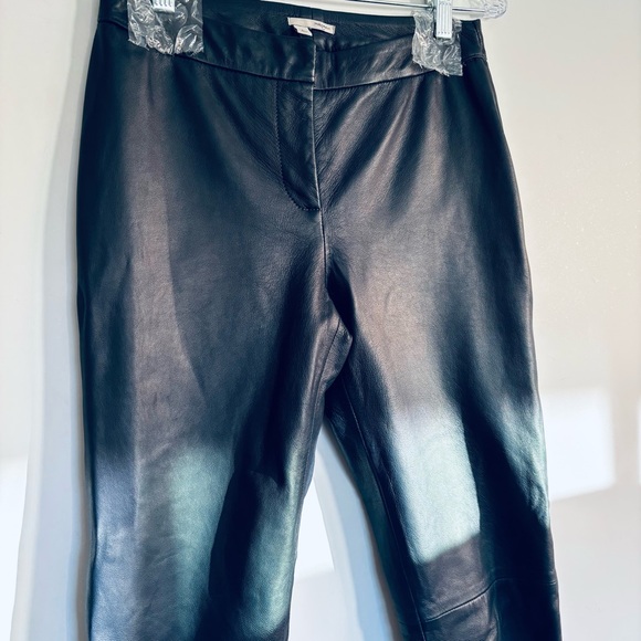 Halogen 100% Leather Navy Pants - Picture 9 of 10